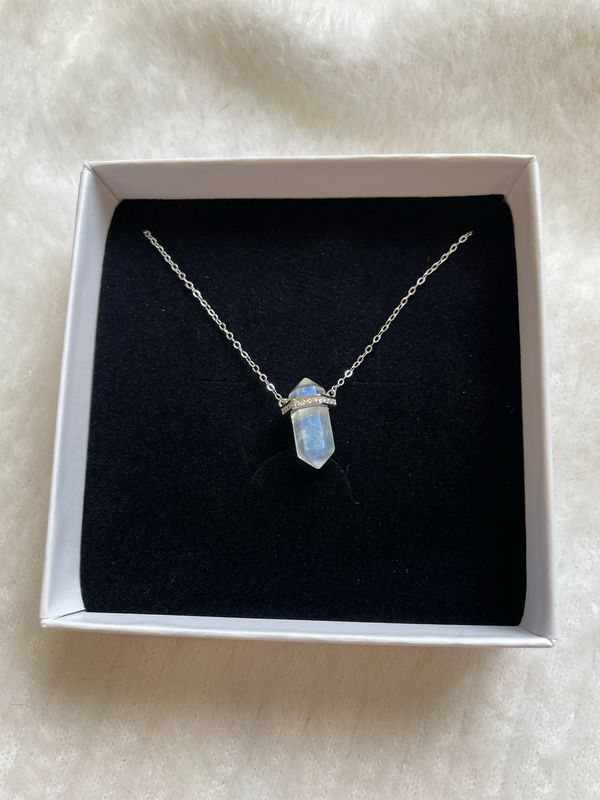 Mondstein Doppelenderkette S925