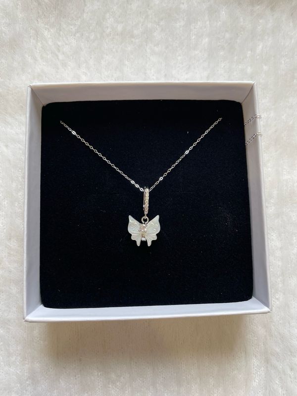 Pearl Schmetterling Kette S925
