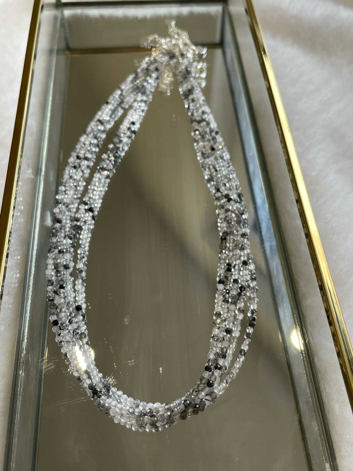 Turmalinquarz Kette S925