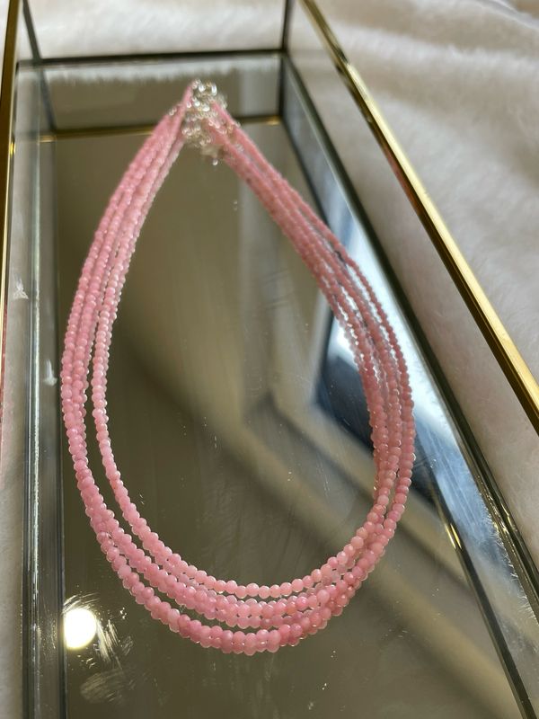 Rosa Opal Kette S925