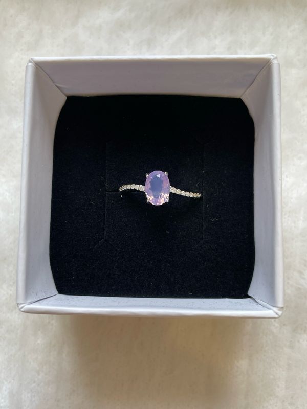 Lavender Moon Ring S925
