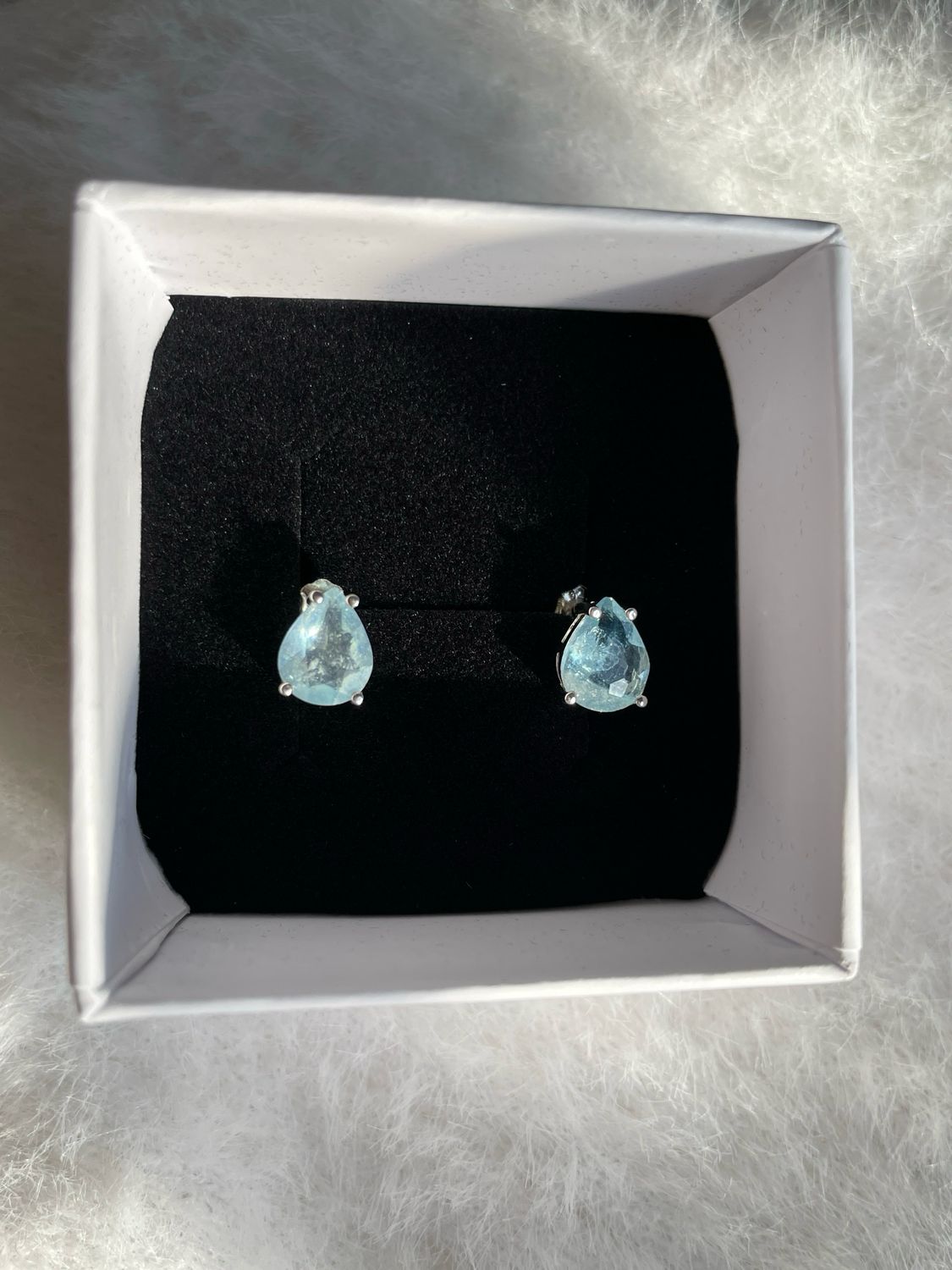 Aquamarin Ohrstecker S925