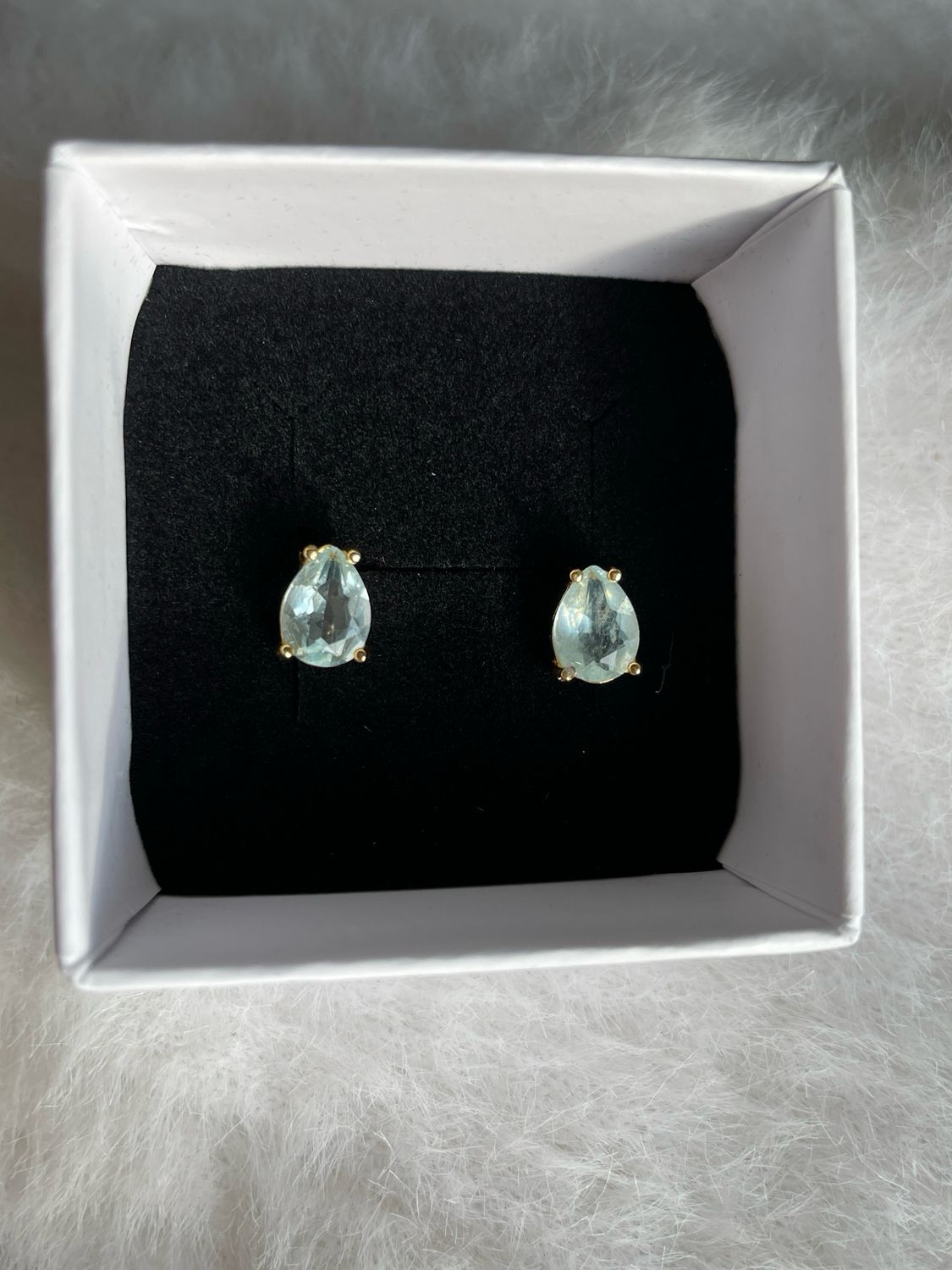 Aquamarin Ohrstecker S925 vergoldet Aquamarin Ohrstecker S925 vergoldet