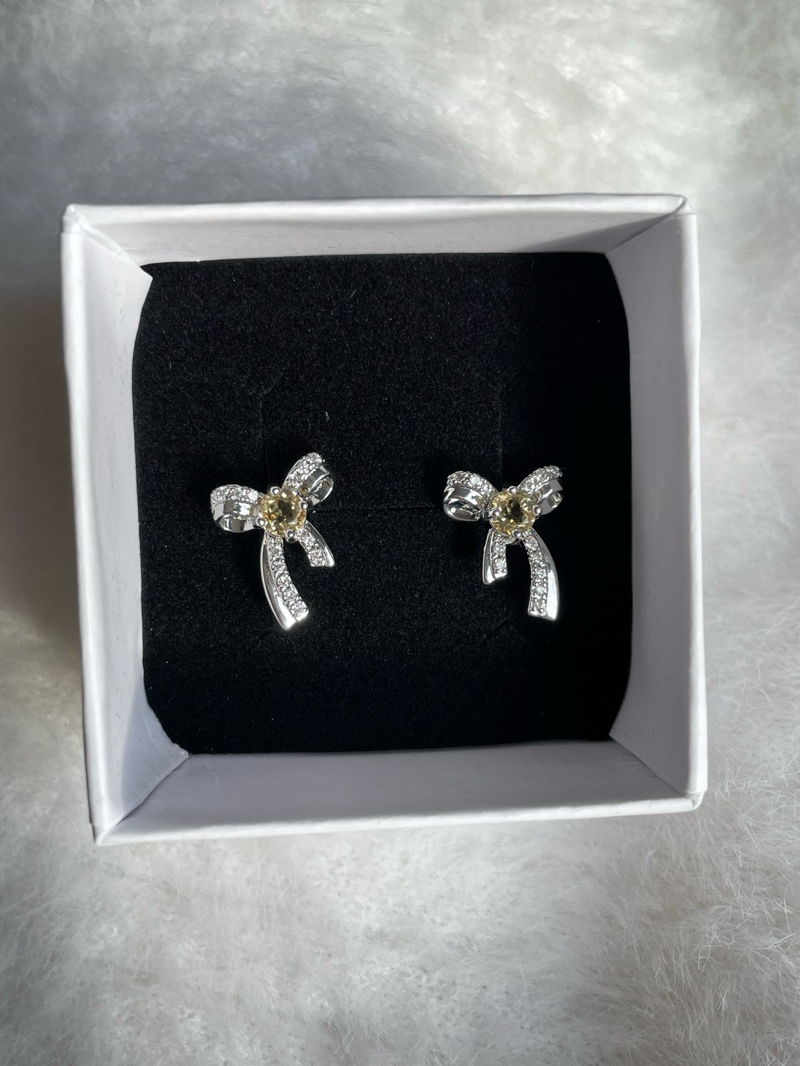 Citrin Ohrstecker S925