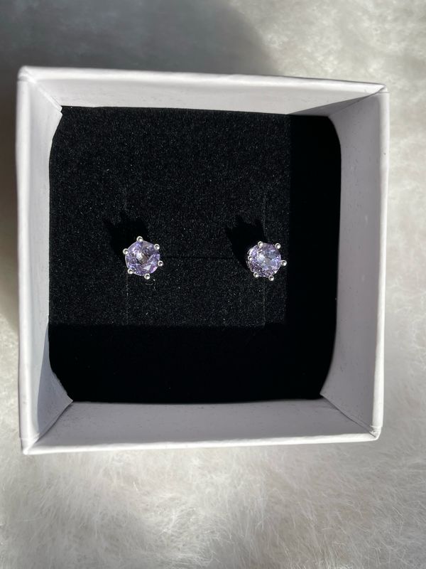 Amethyst Ohrstecker S925 Amethyst Ohrstecker S925