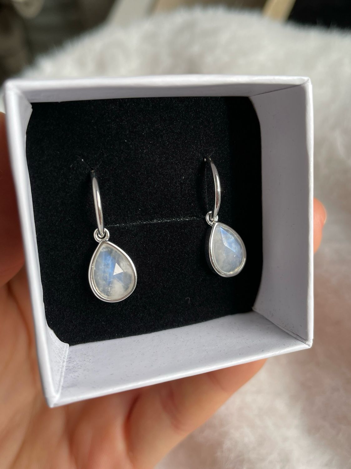 Mondstein Ohrringe S925