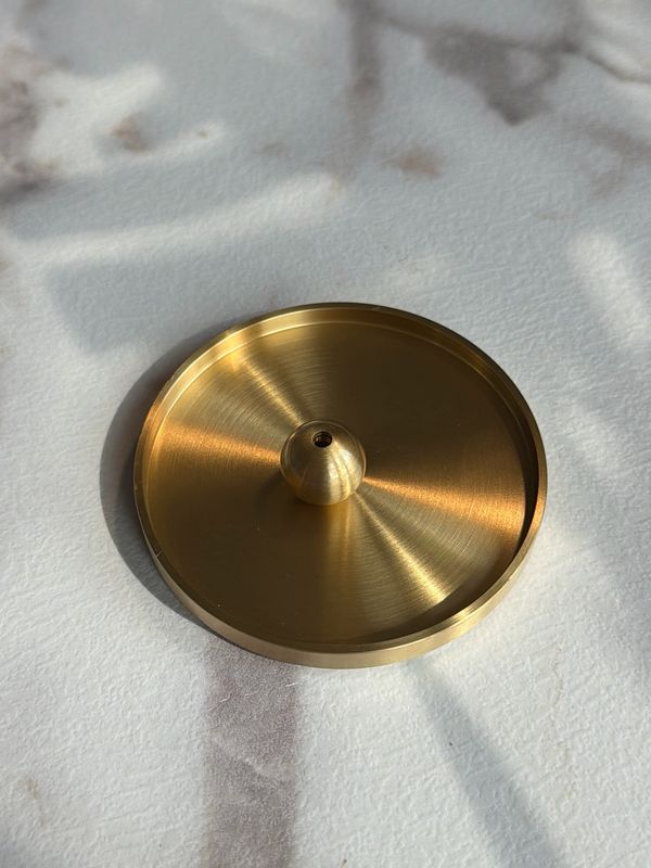 Räucherstäbchenhalter Platte „rund“ x Kugel