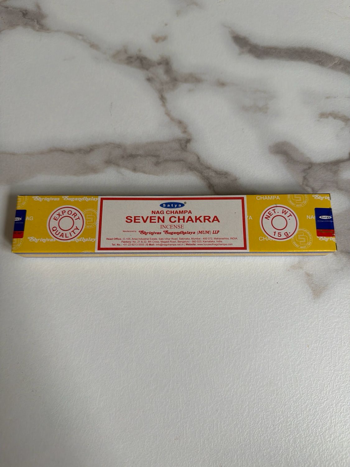 Räucherstäbchen Satya SEVEN CHAKRA