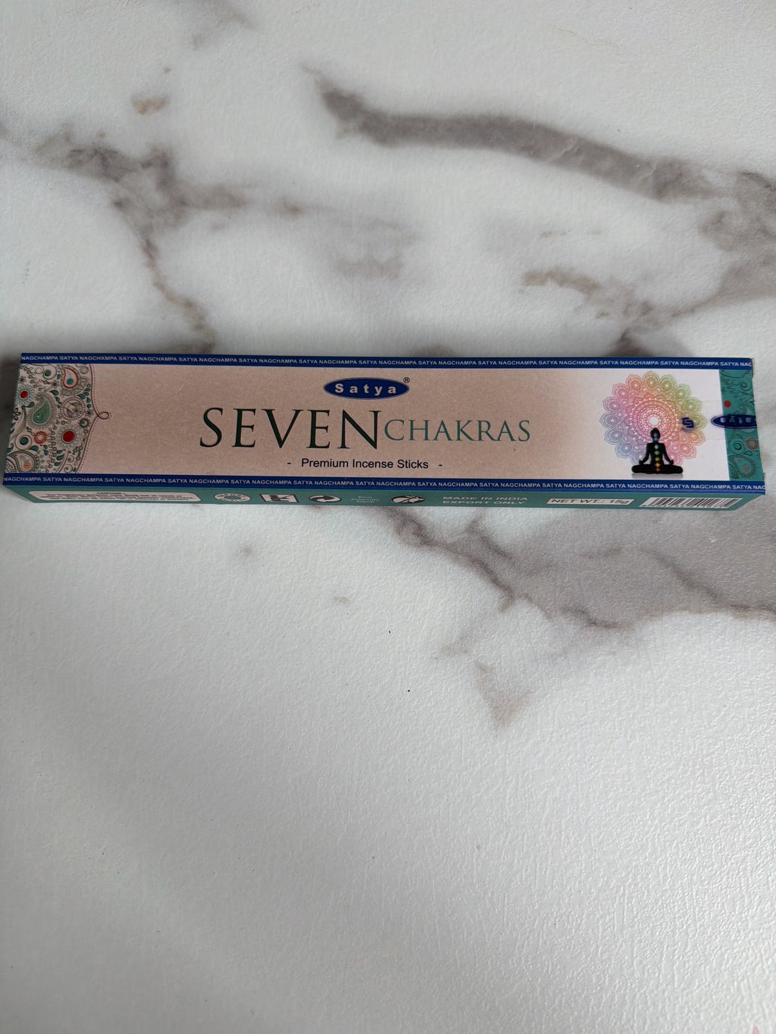 Räucherstäbchen Satya SEVEN CHAKRAA -Premium-