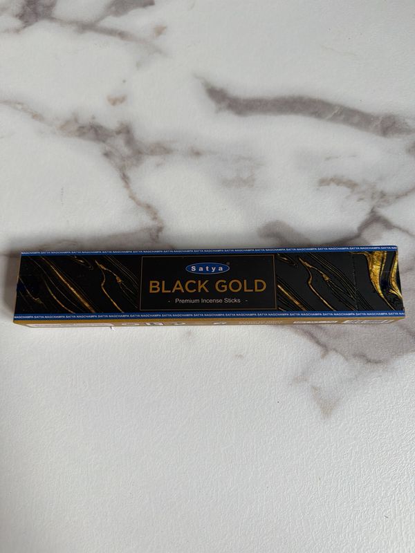 Räucherstäbchen Satya BLACK GOLD -Premium-