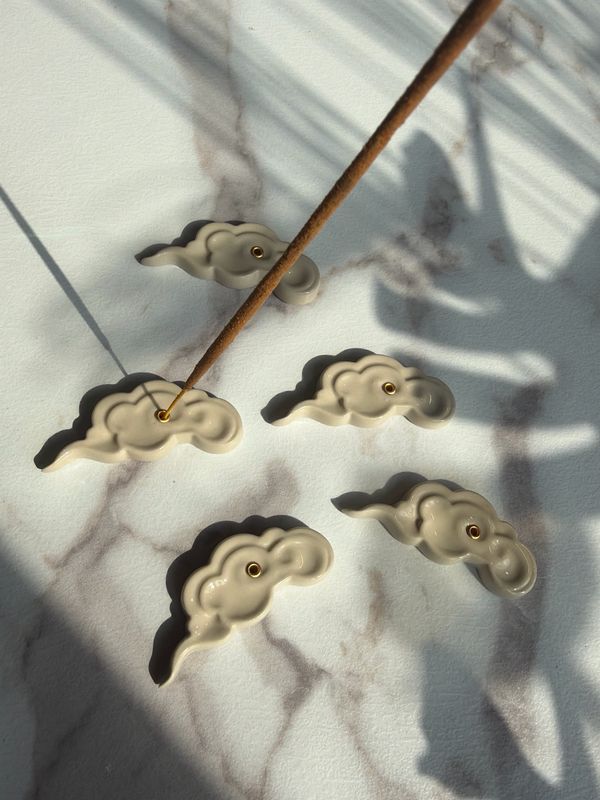 Räucherstäbchenhalter Wolke „grau“