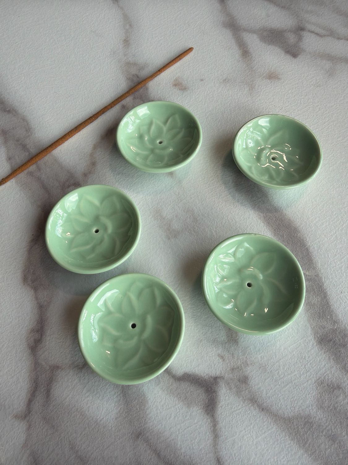 Räucherstäbchenhalter Lotus „hellgrün“