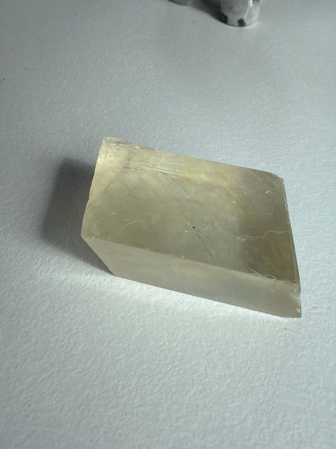 Optischer Calcit, gelb