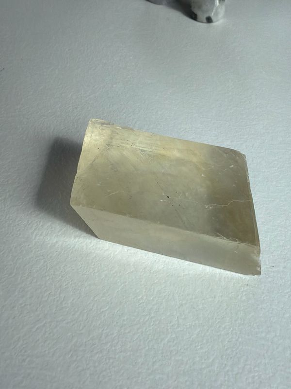 Optischer Calcit, gelb Optischer Calcit, gelb