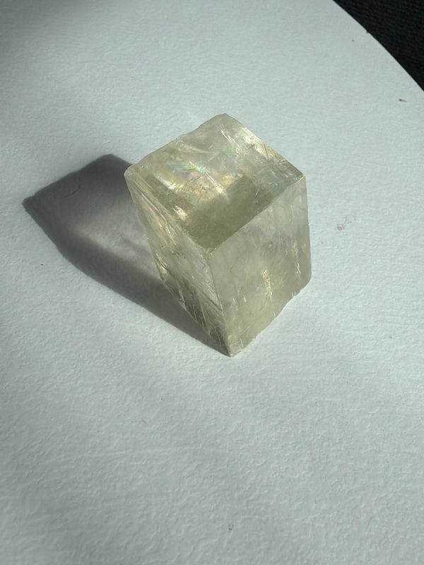 Optischer Calcit, gelb Optischer Calcit, gelb