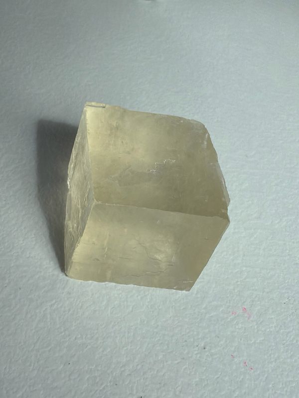 Optischer Calcit, gelb Optischer Calcit, gelb