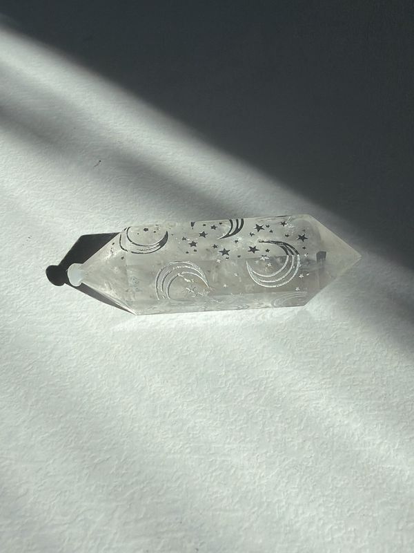 Doppelender Bergkristall, Sonne & Mond B-Ware