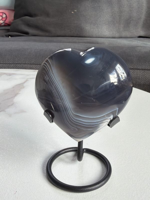 Orca Achat Herz x Ständer Orca Achat Herz x Ständer