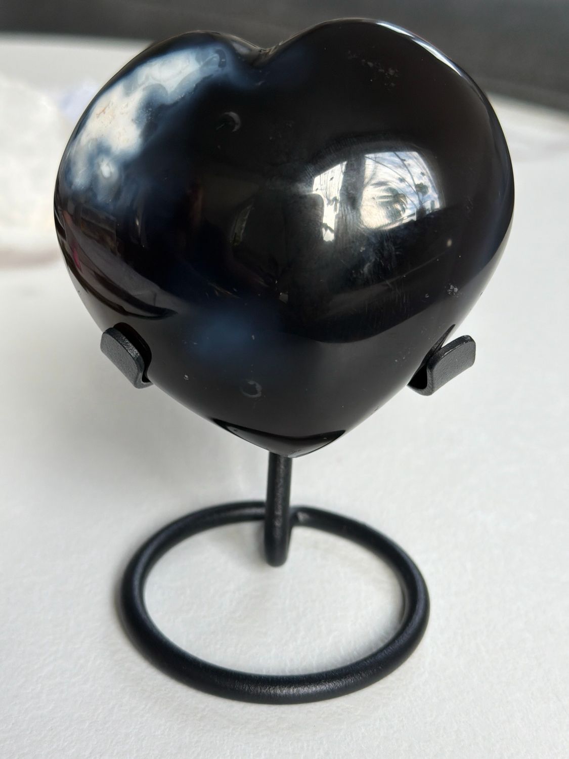 Orca Achat Herz x Ständer