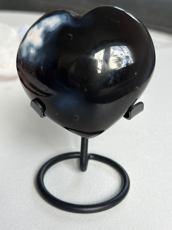 Orca Achat Herz x Ständer Orca Achat Herz x Ständer