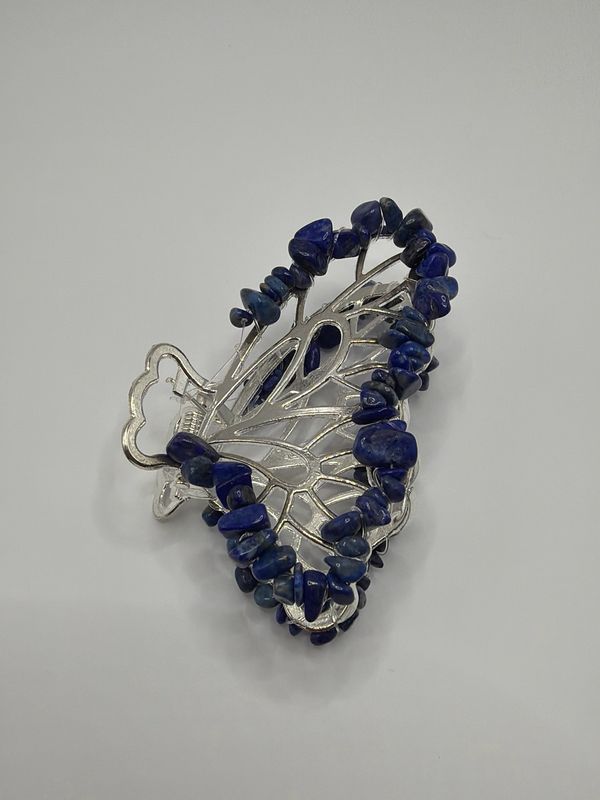 Haarspange Lapislazuli, silber Haarspange Lapislazuli, silber