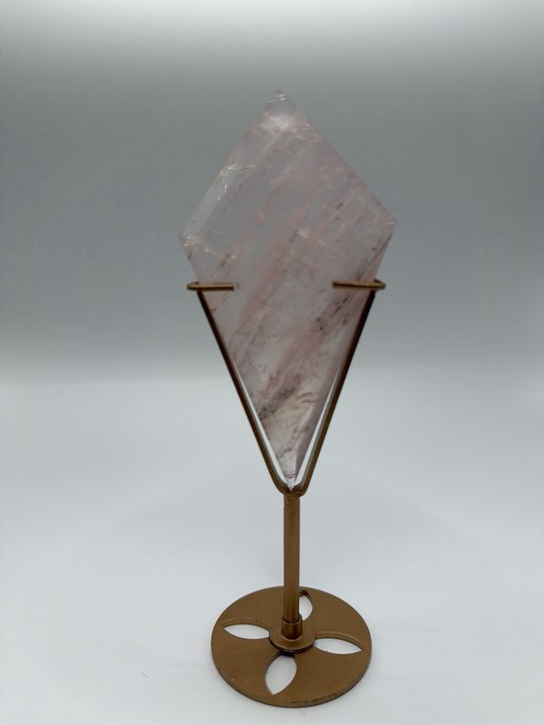 Diamant Form Rosenquarz Diamant Form Rosenquarz