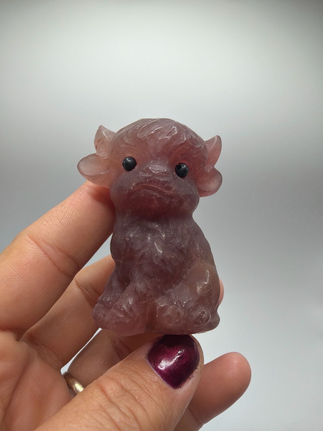 B-Ware Hochlandrind Erdbeerquarz