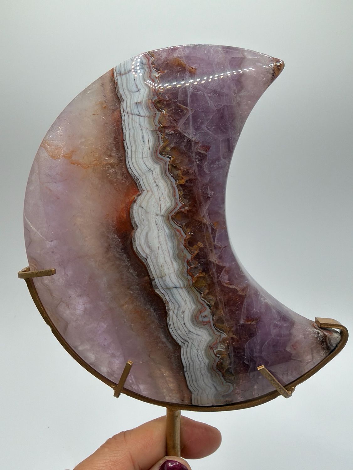 Amethyst x Mex.lace Achat Mond Amethyst x Mex.lace Achat Mond