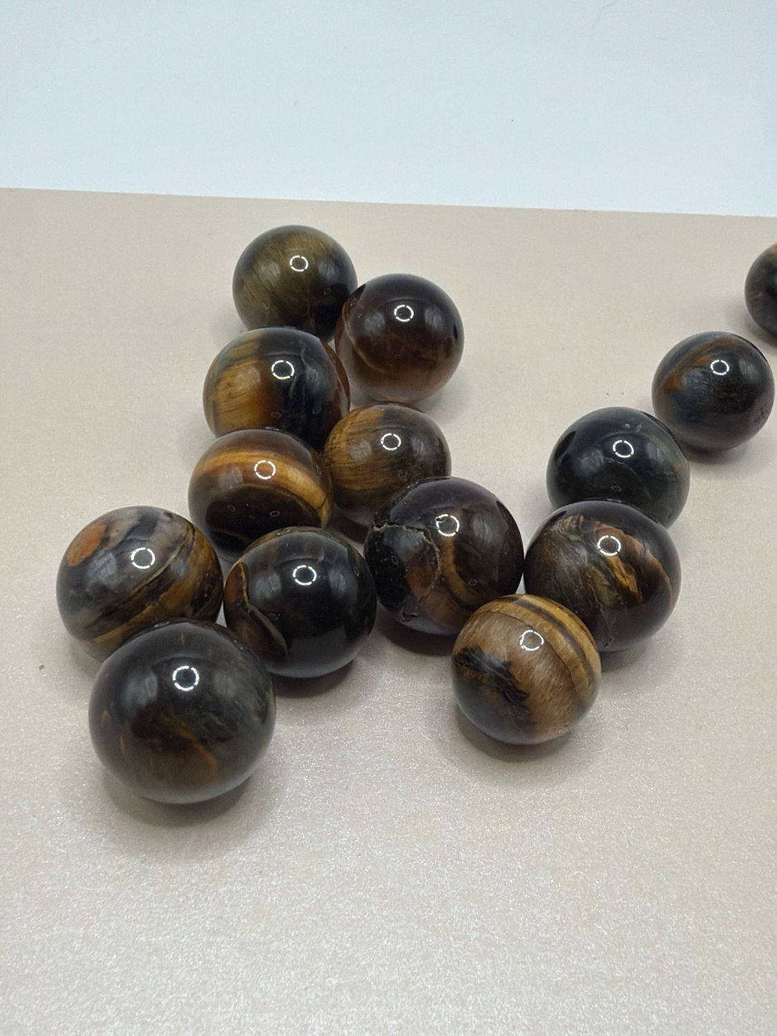 Gelbes Tigerauge x Kugeln