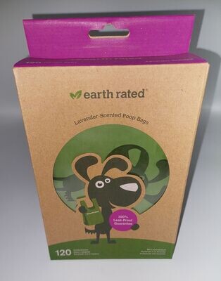 Earth Rated bags with handles lavendel 120st