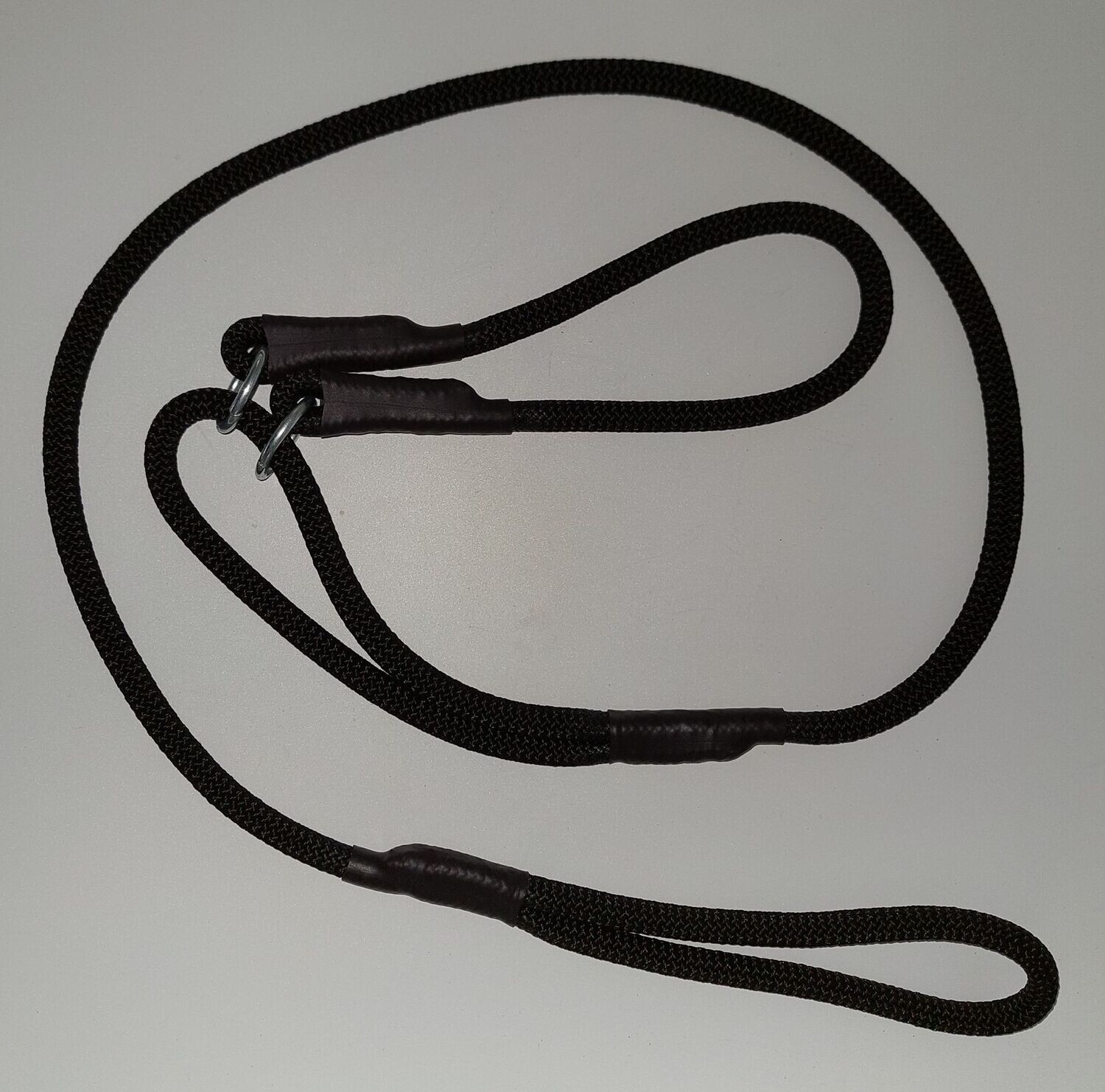Leiband Half-Check zwart