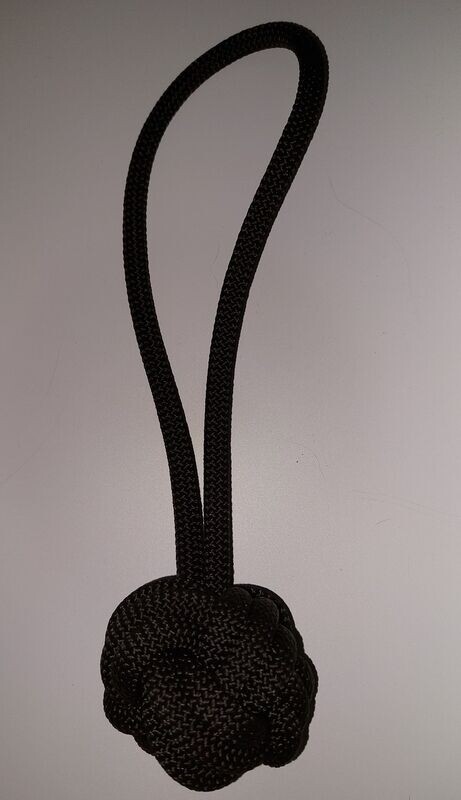 Hondenspeeltje balletje paracord zwart