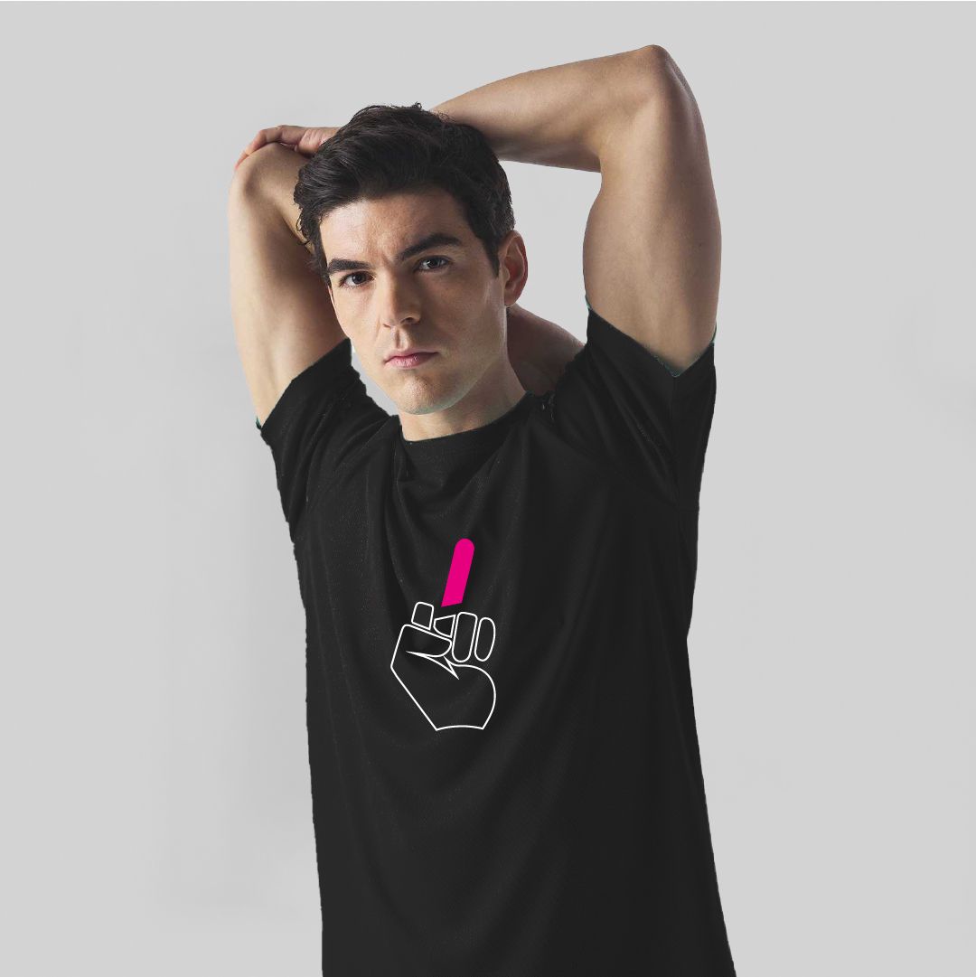 T-shirt Sportiva Nera