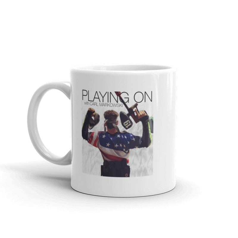 White glossy mug