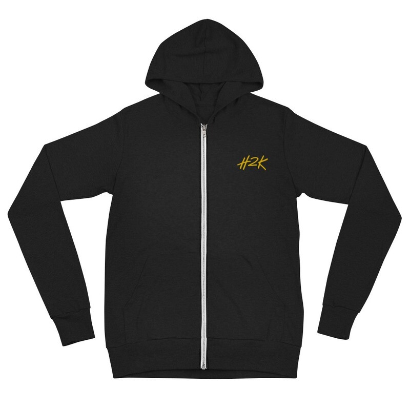 H2K Unisex zip hoodie