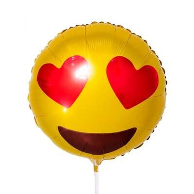 Globo Emoticón Enamorado 35 cm