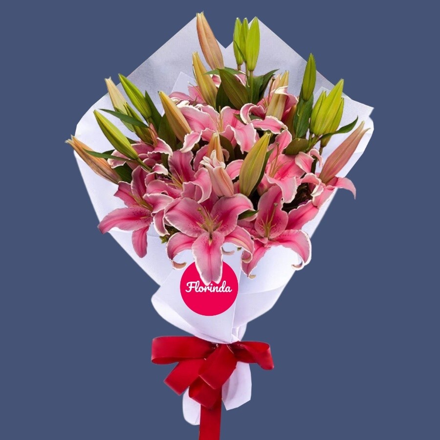 Ramo de 10 Liliums perfumados