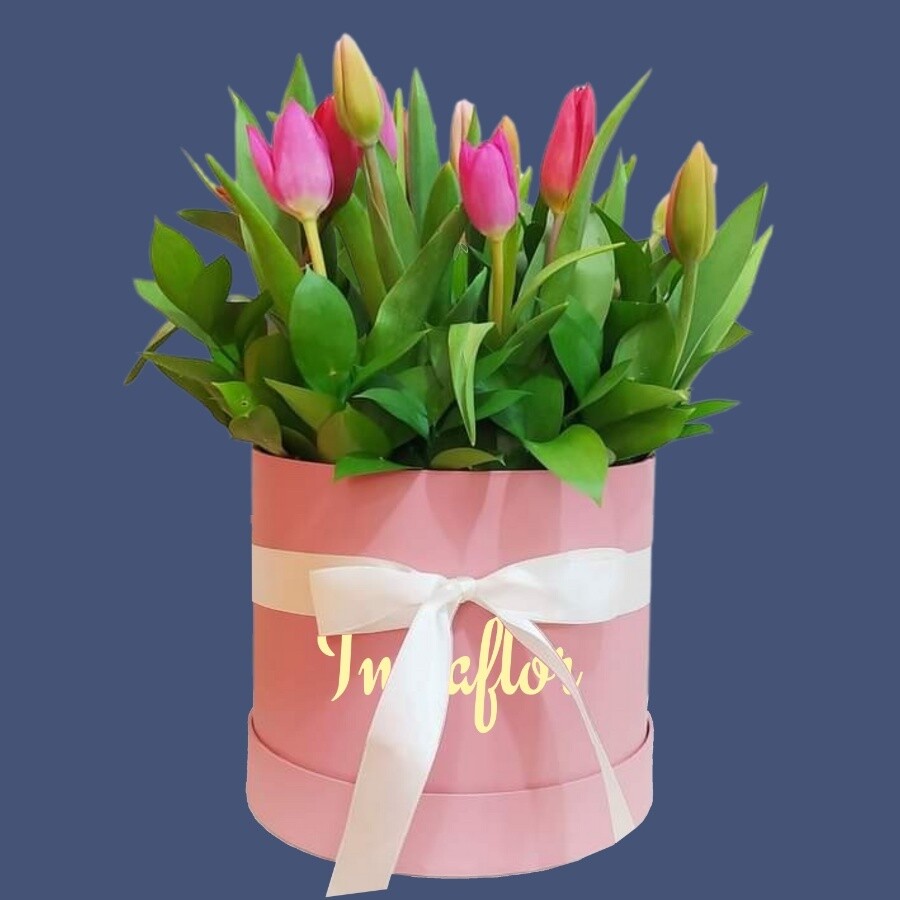 Sombrerera de 10 tulipanes.