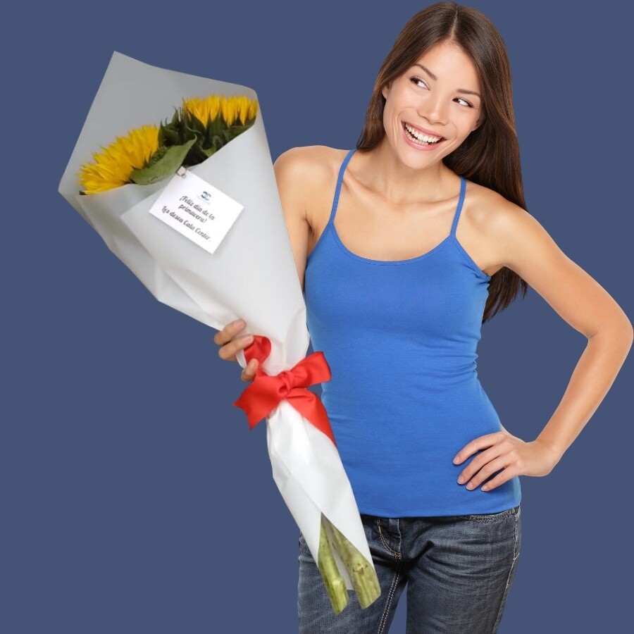 Ramo de 2 girasoles - Compra mínima 10 ramos