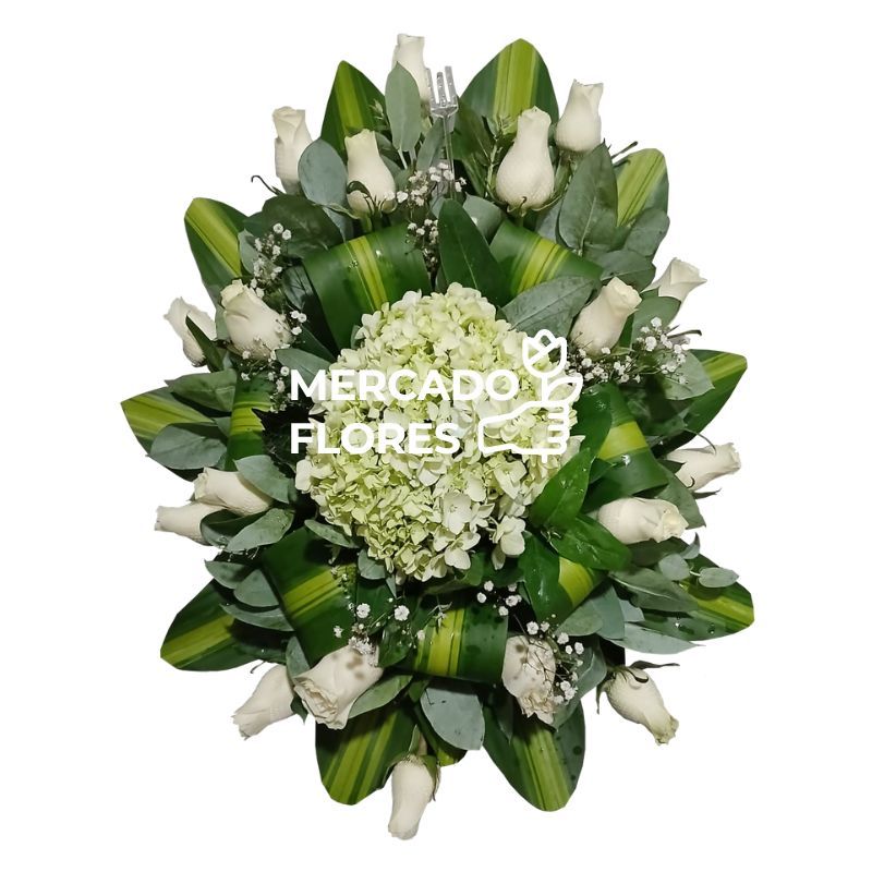 Lagrima Fúnebre Super económica con flores frescas II