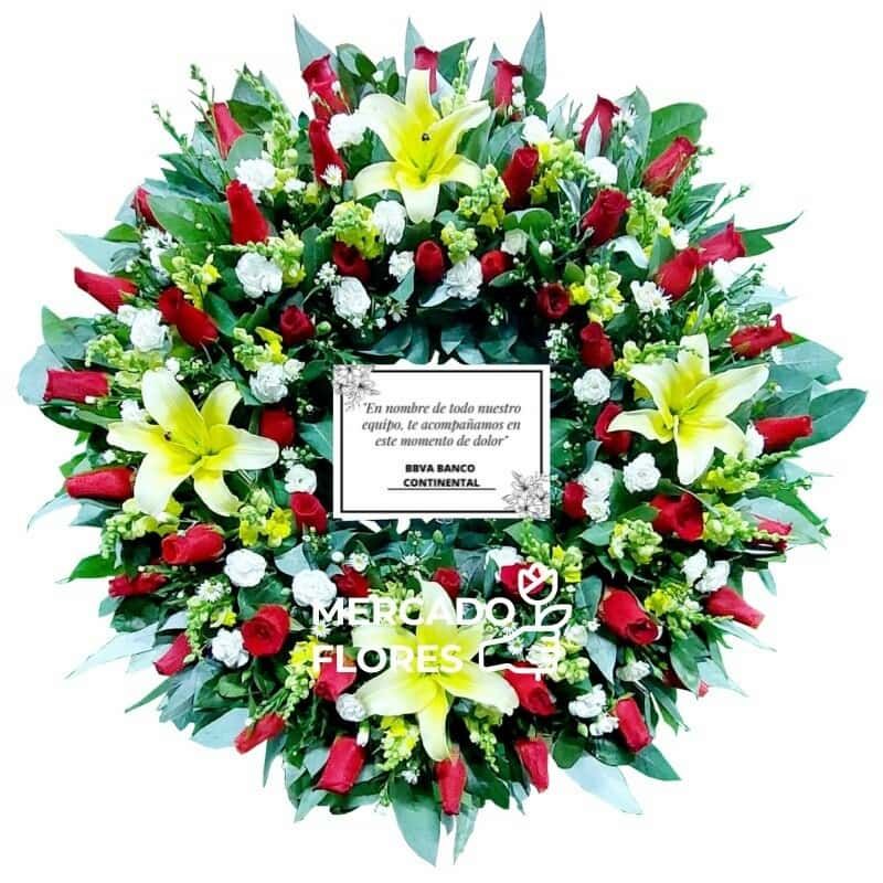 Corona Fúnebre Circular 25 - Premium
