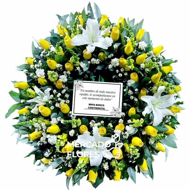 Corona Fúnebre Circular 23 - Premium