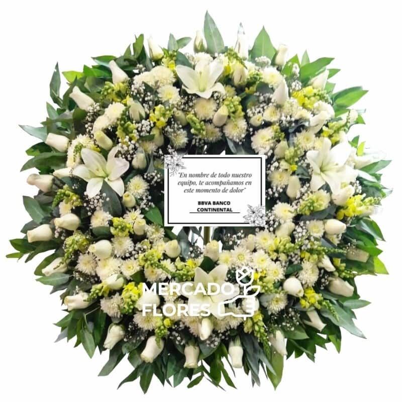 Corona Fúnebre Circular 22 - Premium