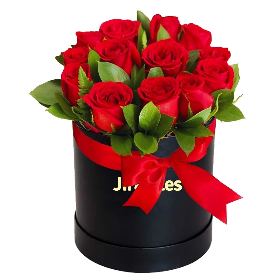 Sombrerera de 12 rosas