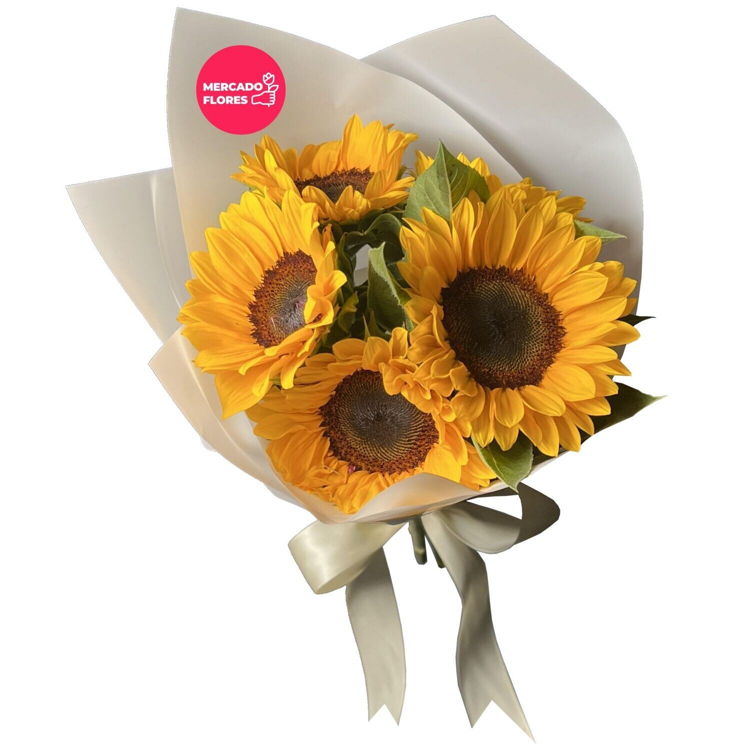 RAMO DE 5 GIRASOLES