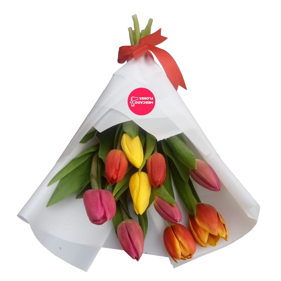 Ramo clásico de 10 tulipanes