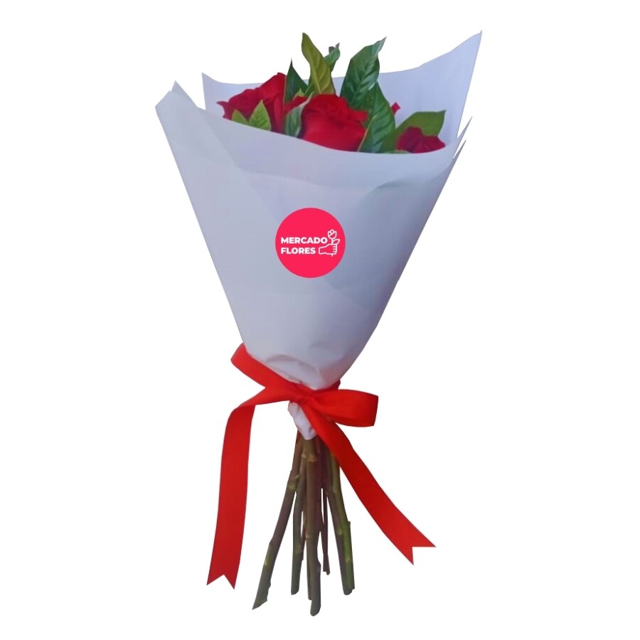 Ramo de rosas -Ramo Pettit de rosas rojas