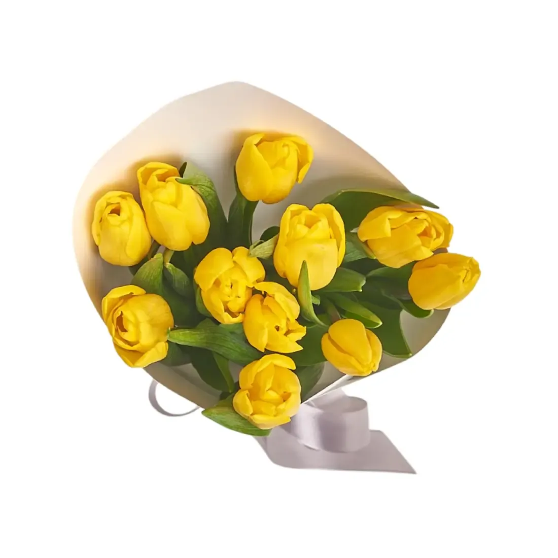Aurelia — Ramo de 10 Tulipanes Amarillos