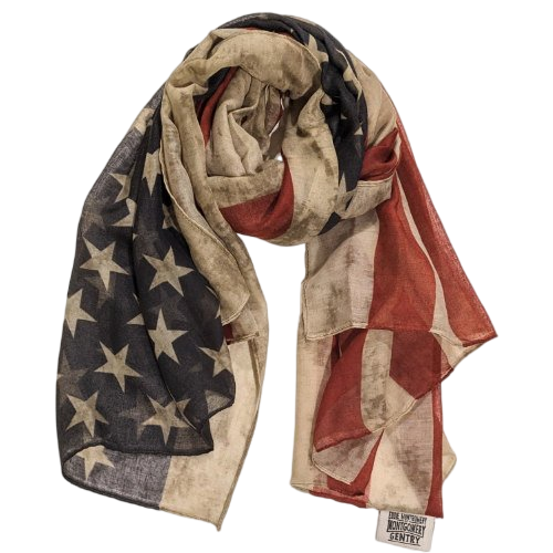Eddie Montgomery American Flag Scarf