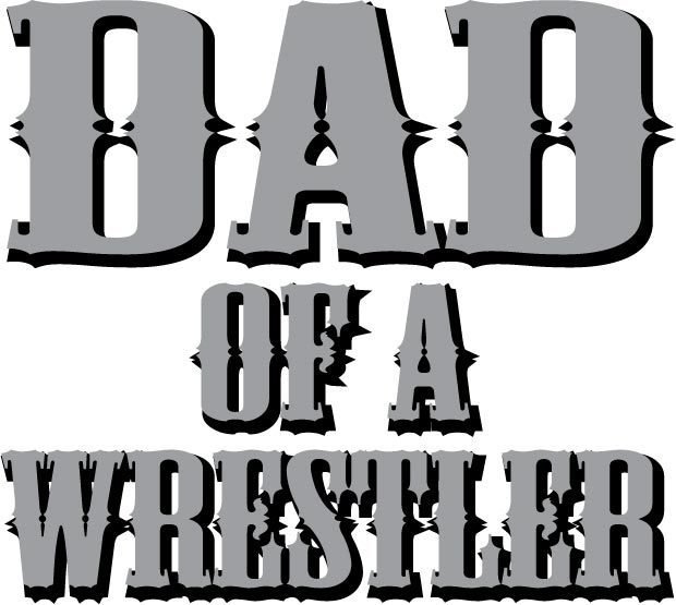 Dad of a Wrestler Team Jones Wrestling T-shirt